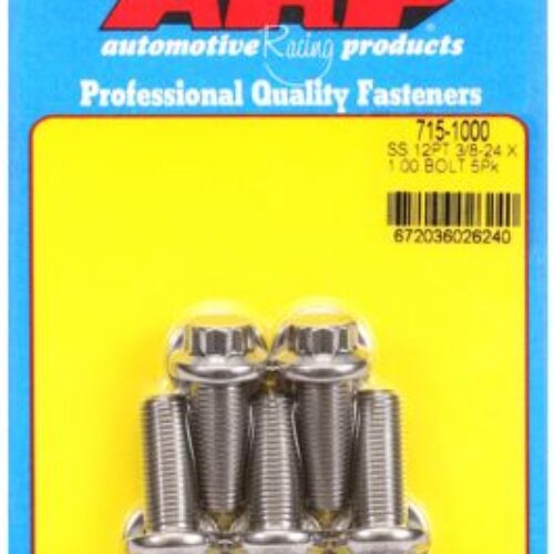 “3/8″”-24 X 1.000 12pt 7/16 Wrenching SS Bolts” (5pcs)