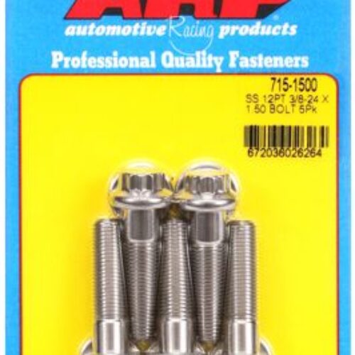 “3/8″”-24 X 1.500 12pt 7/16 Wrenching SS Bolts” (5pcs)