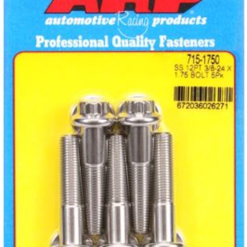 “3/8″”-24 X 1.750 12pt 7/16 Wrenching SS Bolts” (5pcs)