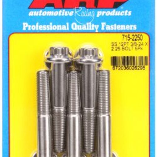 “3/8″”-24 X 2.250 12pt 7/16 Wrenching SS Bolts” (5pcs)