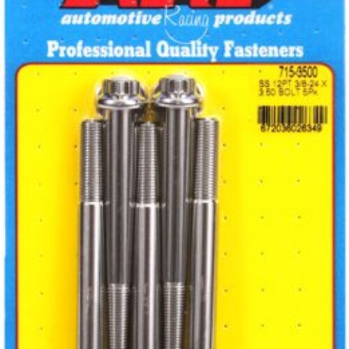 “3/8″”-24 X 3.500 12pt 7/16 Wrenching SS Bolts” (5pcs)
