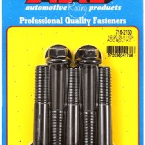 ARP Bolt Kit 1/2-20 X 2.750 Black Oxide Hex