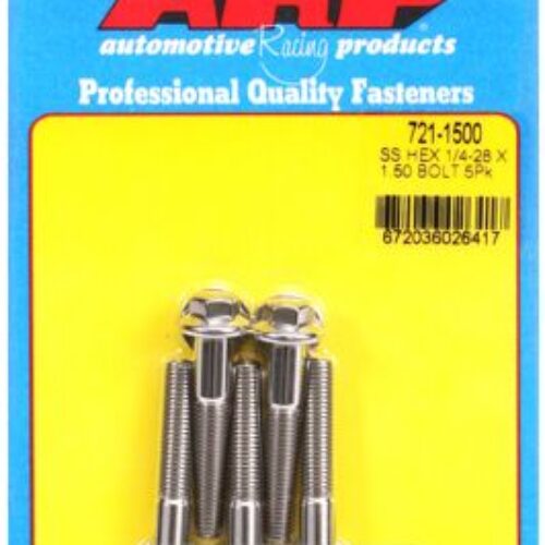 1/4″-28 X 1.500 Hex SS Bolts (5pcs)