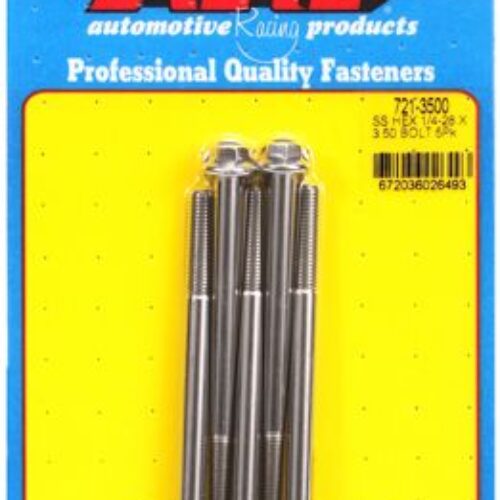“1/4″”-28 X 3.500 Hex SS Bolts” (5pcs)