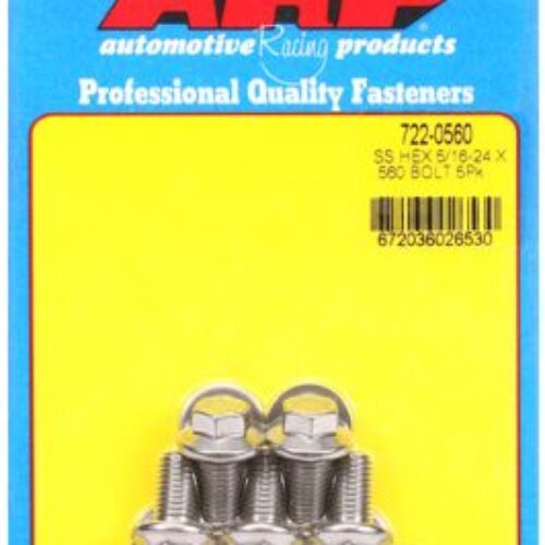 “5/16″”-24 X .560 Hex SS Bolts” (5pcs)