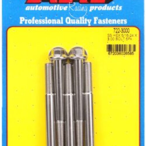 “5/16″”-24 X 3.000 Hex SS Bolts” (5pcs)