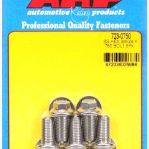 “3/8″”-24 X .750 Hex SS Bolts” (5pcs)