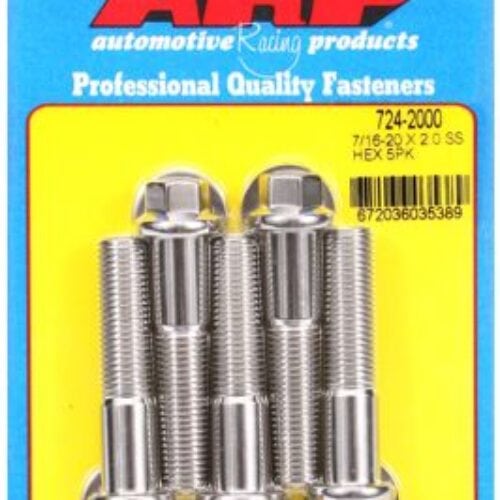 “7/16″”-20 X 2.000 Hex SS Bolts” (5pcs)