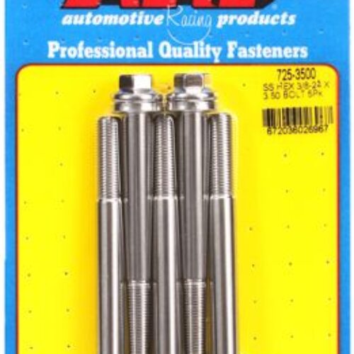 “3/8″”-24 X 3.500 Hex 7/16 Wrenching SS Bolts” (5pcs)