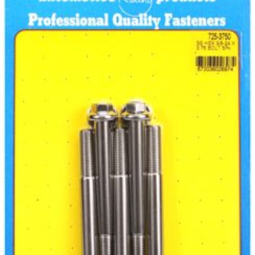 “3/8″”-24 X 3.750 Hex 7/16 Wrenching SS Bolts” (5pcs)