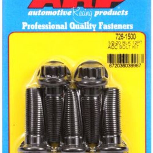 ARP 1/2in -20 X 1.500 12pt Black Oxide Bolts (5/Pkg)