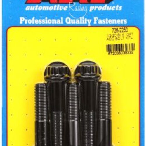 ARP 1/2in -20 X 2.250 12pt Black Oxide Bolts (5/Pkg)