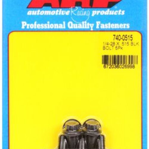 “1/4″”-28 X .515 12pt Black Oxide Bolts” (5pcs)