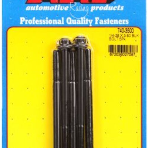 “1/4″”-28 X 3.500 12pt Black Oxide Bolts” (5pcs)