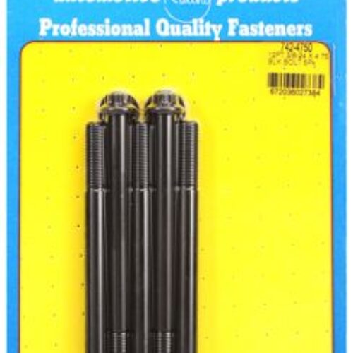 ARP 3/8-24 X 4.750 12pt Black Oxide Bolts (5/Pkg)