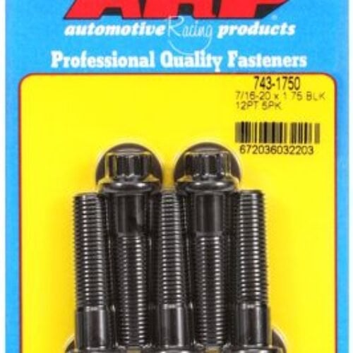 ARP “7/16″”-20 X 1.750 12pt Black Oxide Bolts” (5pcs)
