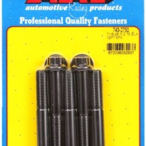 “7/16″”-20 X 2.750 12pt Black Oxide Bolts” (5pcs)
