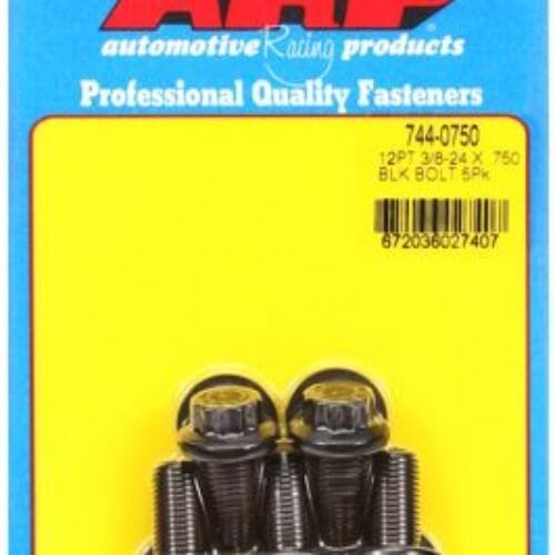 ARP 3/8-24 X 0.750 12pt 7/16 Wrenching Black Oxide Bolts (5/Pkg)