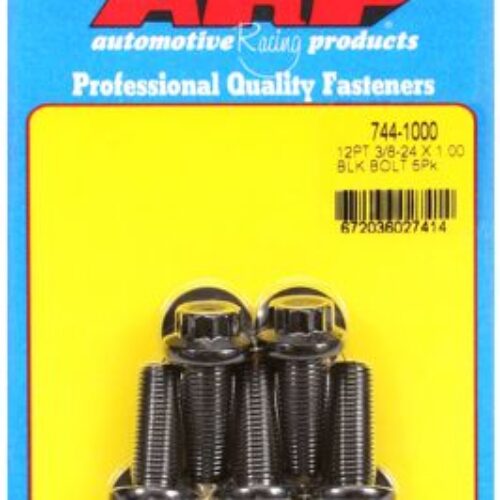 “3/8″”-24 X 1.000 12pt 7/16 Wrenching Black Oxide Bolts”5pcs