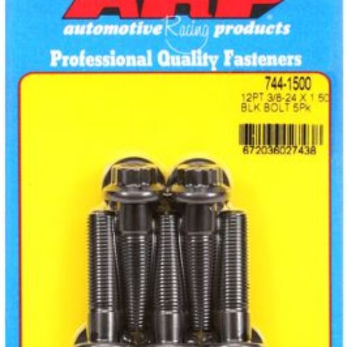 “3/8″”-24 X 1.500 12pt 7/16 Wrenching Black Oxide Bolts”5pcs