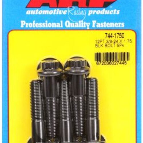 “3/8″”-24 X 1.750 12pt 7/16 Wrenching Black Oxide Bolts”5pcs