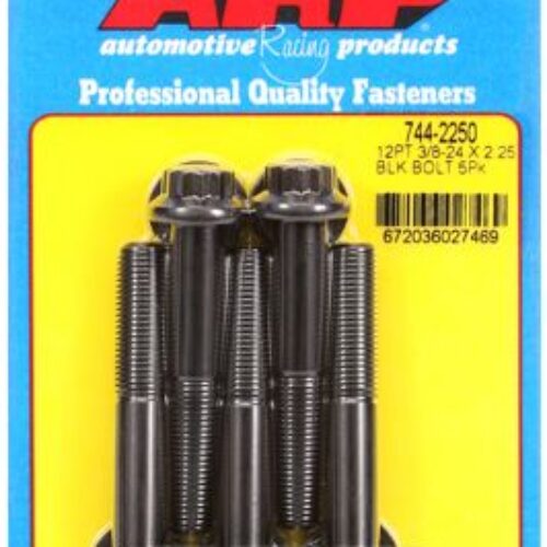 “3/8″”-24 X 2.250 12pt 7/16 Wrenching Black Oxide Bolts”5pcs
