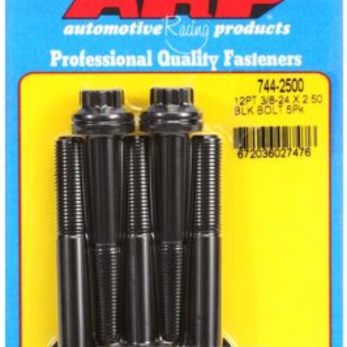 “3/8″”-24 X 2.500 12pt 7/16 Wrenching Black Oxide Bolts”5pcs