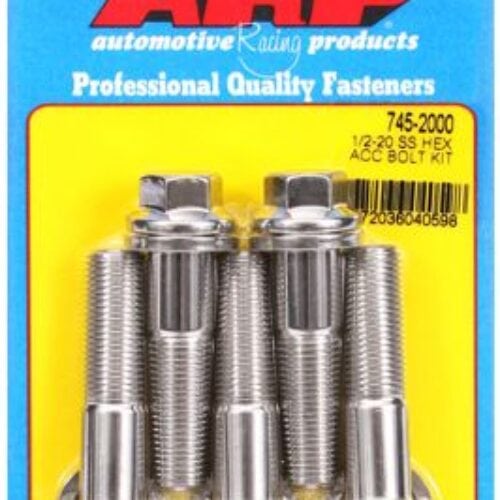 ARP 1/2-20 X 2.000 Hex SS Bolts (5/Pkg)
