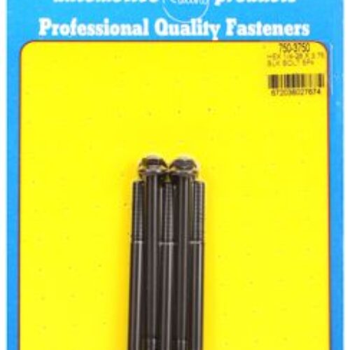 “1/4″”-28 X 3.750 Hex Black Oxide Bolts” (5pcs)