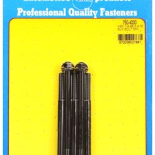 “1/4″”-28 X 4.000 Hex Black Oxide Bolts” (5pcs)