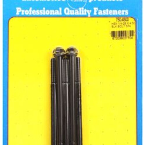“1/4″”-28 X 4.500 Hex Black Oxide Bolts” (5pcs)