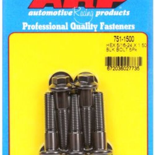 “5/16″”-24 X 1.500 Hex Black Oxide Bolts” (5pcs)