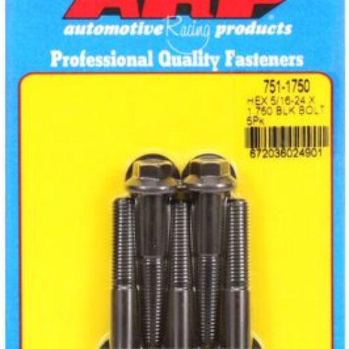 “5/16″”-24 X 1.750 Hex Black Oxide Bolts” (5pcs)