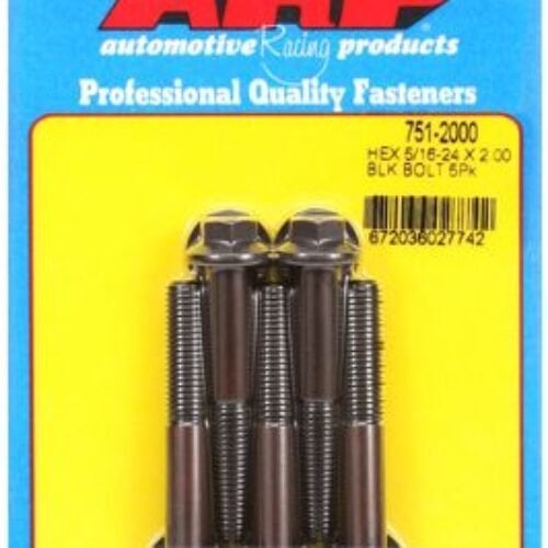 “5/16″”-24 X 2.000 Hex Black Oxide Bolts” (5pcs)