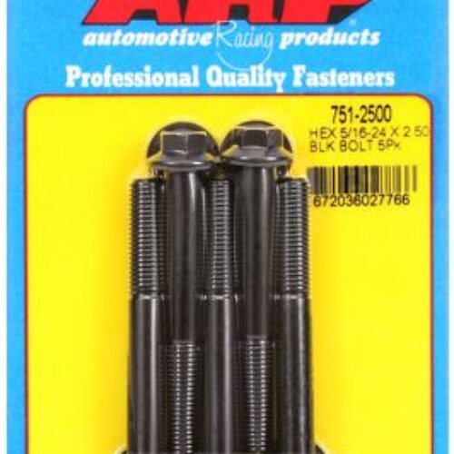 “5/16″”-24 X 2.500 Hex Black Oxide Bolts” (5pcs)