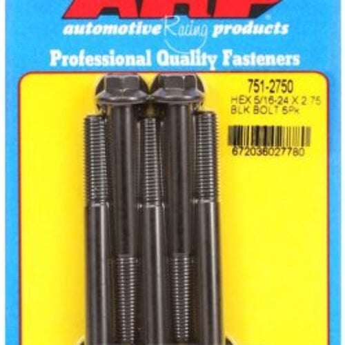ARP 5/16-24 X 2.750 Hex Black Oxide Bolts (5/Pkg)