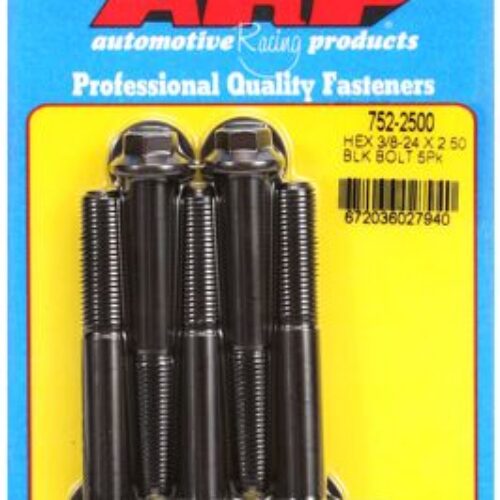 “3/8″”-24 X 2.500 Hex Black Oxide Bolts” (5pcs)