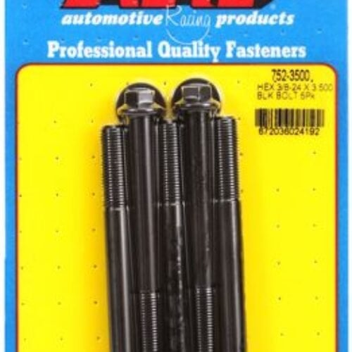 ARP 3/8-24 X 3.500 Hex Black Oxide Bolts (5/Pkg)