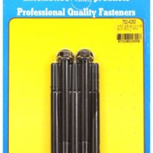 “3/8″”-24 X 4.250 Hex Black Oxide Bolts” (5pcs)