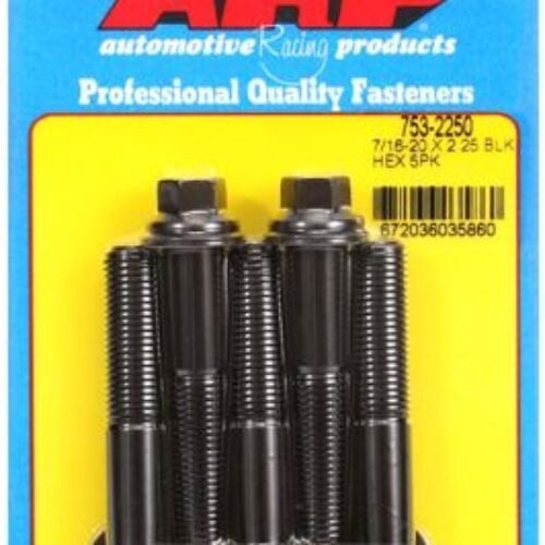 “7/16″”-20 X 2.250 Hex Black Oxide Bolts” (5pcs)