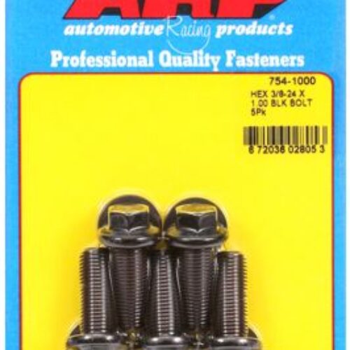 ARP 3/8-24 X 1.000 Hex 7/16 Wrenching Oxide Bolts – Black