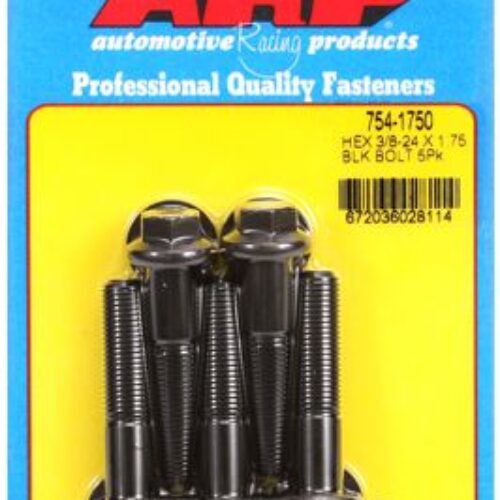 “3/8″”-24 X 1.750 Hex 7/16 Wrenching Black Oxide Bolts” 5pcs