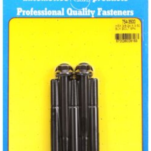 “3/8″”-24 X 3.500 Hex 7/16 Wrenching Black Oxide Bolts” 5pcs