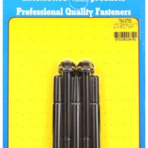 “3/8″”-24 X 3.750 Hex 7/16 Wrenching Black Oxide Bolts” 5pcs