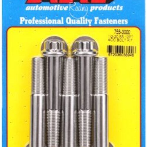 ARP 1/2in -20 X 3.000in 12pt SS Bolts (5/Pkg)