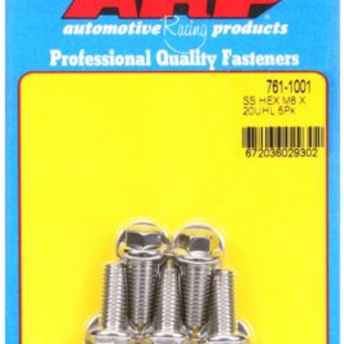 ARP M8 X 1.25 X 20 Hex SS Bolts (5/Pkg)