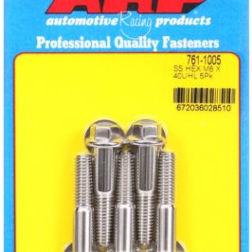 M8 X 1.5 40mm UHL Hex SS Bolts (5/Pkg)