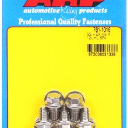 M8 X 1.25 X 12 Hex SS Bolts (5pcs)