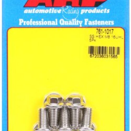 ARP M8 X 1.25 X 16 SS Hex Bolts (5/Pkg)