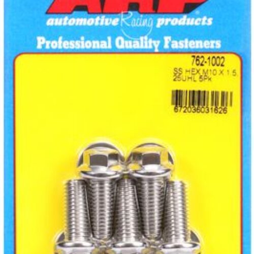 ARP M10 X 1.50 X 25 Hex SS Bolts (5/Pkg)